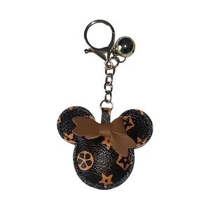 Bag charm/keychain with Brown Bow